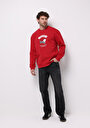 thumb-Comfort Fit   Erkek Kirmizi Sweatshirt