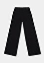 thumb-Regular Fit Yüksel Bel Geniş Paça Cepli Kadın Black Black Denim Jean Pantolon