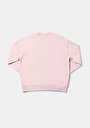 thumb-Regular Fit Yuvarlak Yaka Düz Kadın Pembe Sweatshirt