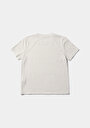 thumb-Regular Fit Yuvarlak Yaka Düz Kadın Ekru Kısa Kol Tişört