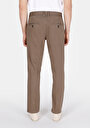 thumb-Regular Fit Orta Bel Düz Paça Erkek Kahverengi  Pantolon