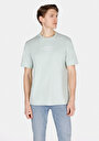 thumb-Comfort Fit Yuvarlak Yaka Düz Erkek Yeşil Kısa Kol Tişört