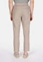 thumb-Regular Fit Orta Bel Uzun Paça Erkek Bej  Pantolon