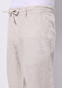 thumb-Regular Fit Orta Bel Uzun Paça Erkek Taş  Pantolon