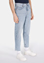 thumb-Loose Tapered Fit   Erkek Light İndigo Denim Jean Pantolon