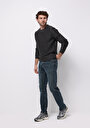 thumb-Straight Fit   Erkek Siyah Jean Pantolon