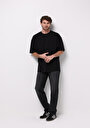 thumb-Loose Straight Fit   Erkek Siyah Jean Pantolon