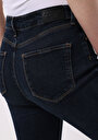 thumb-Slim Fit  Dar Paça Kadın Koyu İndigo Jean Pantolon