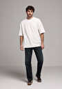 thumb-Loose Straight Fit   Erkek Koyu İndigo Jean Pantolon