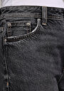 thumb-Loose Fit   Kadın Siyah Jean Pantolon