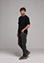 thumb-Loose Tapered Fit   Erkek Siyah Jean Pantolon