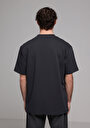 thumb-Comfort Fit Yuvarlak Yaka Düz Erkek Antrasit Kısa Kol Tişört