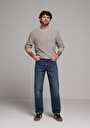 thumb-Loose Straight Fit   Erkek İndigo Jean Pantolon