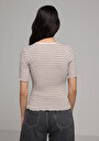 thumb-Slim Fit   Kadın Bej  Tişört