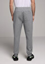 thumb-Regular Fit Orta Bel Düz Erkek Gri Eşofman Altı