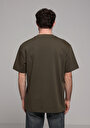 thumb-Comfort Fit Yuvarlak Yaka Düz Erkek Yeşil Kısa Kol Tişört