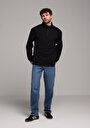 thumb-Comfort Fit   Erkek Siyah Sweatshirt