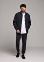 thumb-Regular Fit Orta Bel Düz Erkek Antrasit Eşofman Altı
