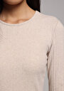 thumb-Slim Fit   Kadın Bej Tişört