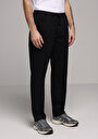 thumb-Regular Fit Orta Bel Düz Paça Erkek Siyah  Pantolon