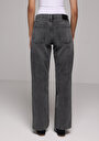 thumb-Straight Fit   Kadın Siyah Jean Pantolon