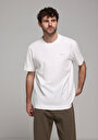thumb-Comfort Fit Yuvarlak Yaka Düz Erkek Beyaz Kısa Kol Tişört