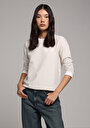 thumb-Regular Fit   Kadın Bej Tişört