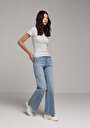 thumb-Regular Fit   Kadın Light İndigo Denim Jean Pantolon