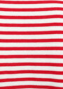 thumb-Slim Fit Polo Yaka Çizgili Kadın Kirmizi Kısa Kol Tişört
