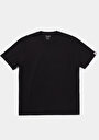 thumb-Comfort Fit Yuvarlak Yaka Düz Erkek Siyah Kısa Kol Tişört