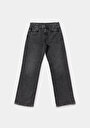 thumb-Straight Fit   Kadın Siyah Jean Pantolon