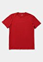 thumb-Regular Fit Yuvarlak Yaka Düz Erkek Kirmizi Kısa Kol Tişört