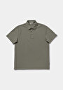 thumb-Regular Fit Polo Yaka Düz Erkek Yeşil Kısa Kol Tişört