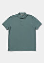 thumb-Regular Fit Polo Yaka Düz Erkek Yeşil Cepsiz Kısa Kol Tişört
