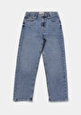 thumb-Straight Fit   Kadın Light İndigo Denim Jean Pantolon