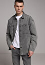 thumb-Oversize Fit   Erkek Antrasit Shacket
