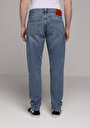 thumb-Slim Fit   Erkek Mid İndigo Denim Jean Pantolon