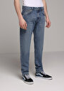thumb-Slim Fit   Erkek Mid İndigo Denim Jean Pantolon