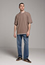 thumb-Loose Relaxed Fit   Erkek Mid İndigo Denim Jean Pantolon