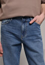 thumb-Loose Relaxed Fit   Erkek Mid İndigo Denim Jean Pantolon