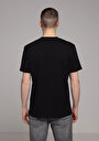 thumb-Regular Fit Yuvarlak Yaka Düz Erkek Siyah Kısa Kol Tişört