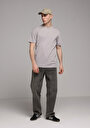 thumb-Regular Fit Yuvarlak Yaka Düz Erkek Gri Kısa Kol Tişört