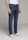 thumb-Slim Fit   Erkek Mid İndigo Denim Jean Pantolon