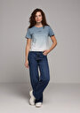 thumb-Regular Fit   Kadın Mid İndigo Denim Jean Pantolon