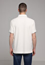 thumb-Regular Fit Polo Yaka Düz Erkek Beyaz Kısa Kol Tişört