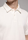 thumb-Regular Fit Polo Yaka Düz Erkek Beyaz Kısa Kol Tişört