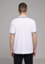 thumb-Regular Fit Polo Yaka Düz Erkek Beyaz Kısa Kol Tişört