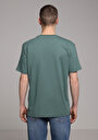 thumb-Regular Fit Yuvarlak Yaka Düz Erkek Yeşil Kısa Kol Tişört