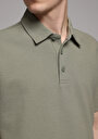 thumb-Regular Fit Polo Yaka Düz Erkek Yeşil Kısa Kol Tişört