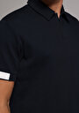 thumb-Regular Fit Polo Yaka Düz Erkek Lacivert Kısa Kol Tişört